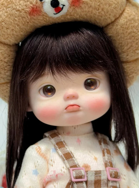 bjd娃娃6分bjd正版娃娃6分小头点妹可爱bjd素体sd娃bjd人偶呆萌新