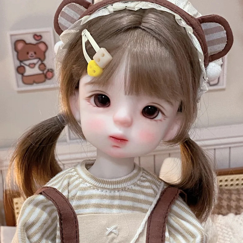bjd娃娃bjd6分微笑soo精致可爱萌娃女孩高级关节可动玩偶公主现货