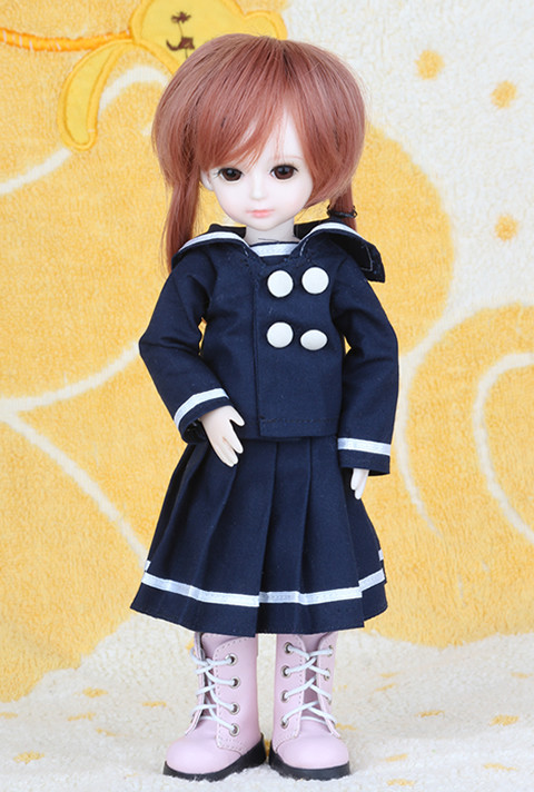 sd娃娃 bjd娃娃  1/6 可爱的辫子短发