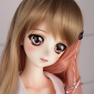 BJD SD娃娃 Senior 3分女娃 Delf 卡通脸 关节 玩偶 二次元 AMY