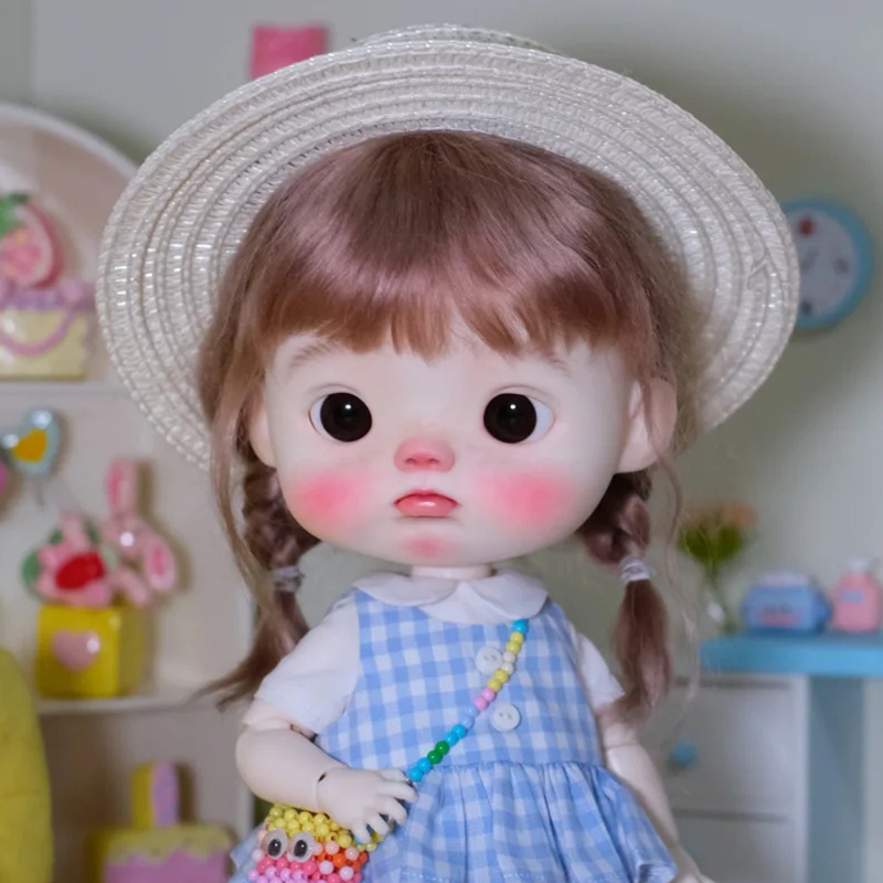 bjd娃娃小6分bjd正版娃娃小6分大头点妹全套bjd素体sd娃bjd人偶娃