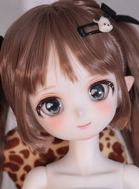 bjd娃娃bjd正版娃娃四分bjd二次元微笑兔妹bjd素体bjd人偶sd娃娃