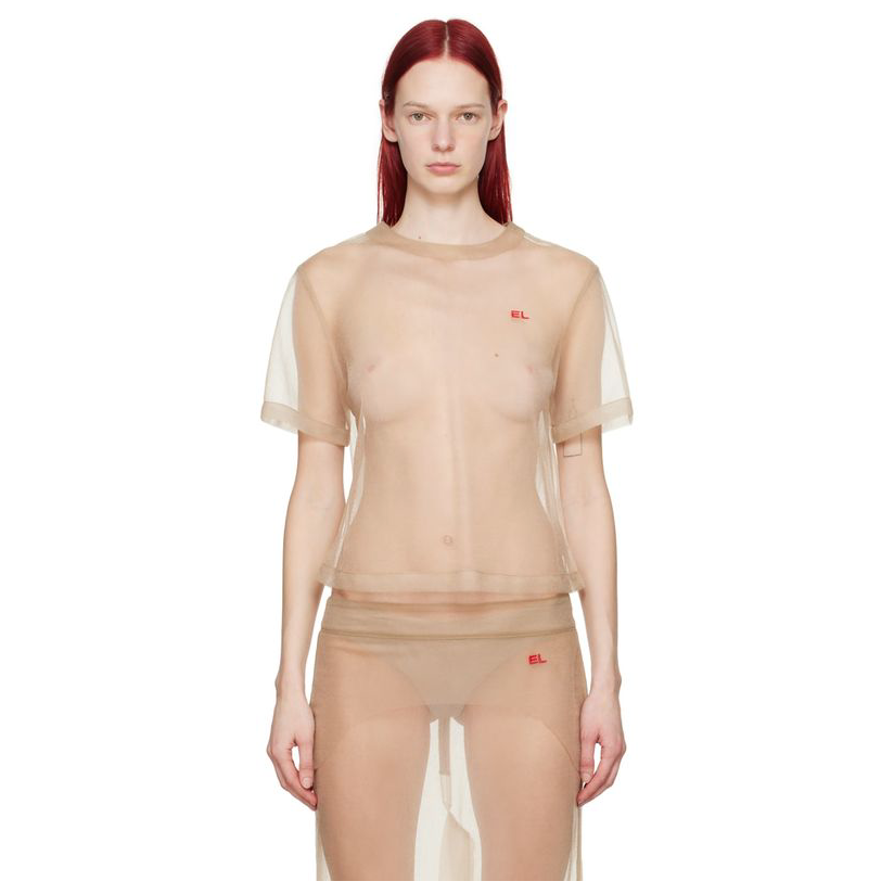 Eckhaus Latta米色 Sculpt T恤女