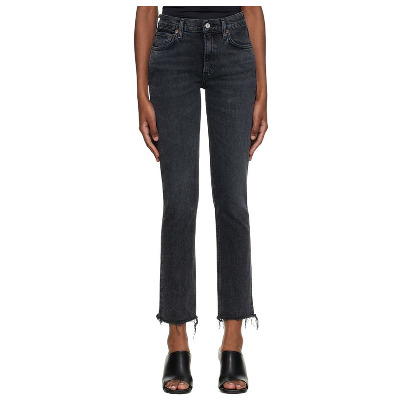 agolde 黑色 lyle 牛仔裤女