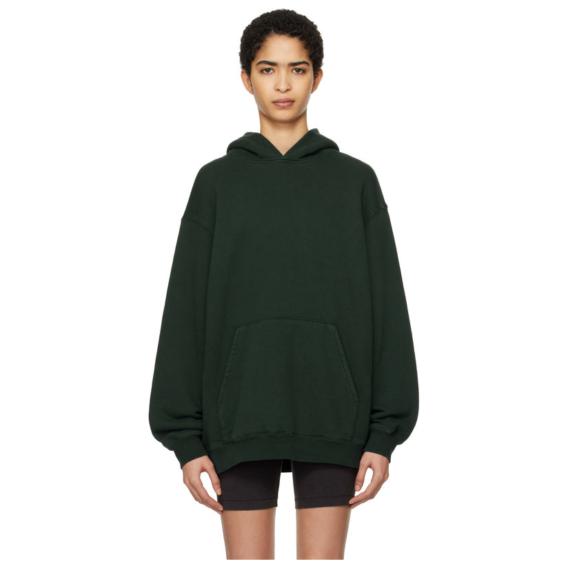 SKIMS 绿色 Vintage Fleece Oversized 连帽卫衣女百搭男女同款