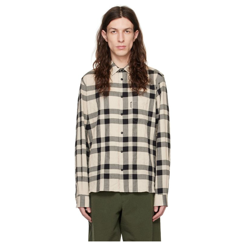 ymc 米色 curtis 衬衫男