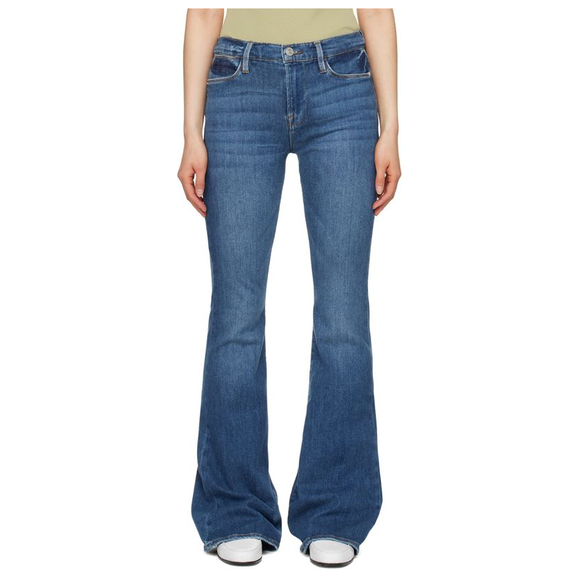 Frame Denim 蓝色 Le High Flare 牛仔裤女