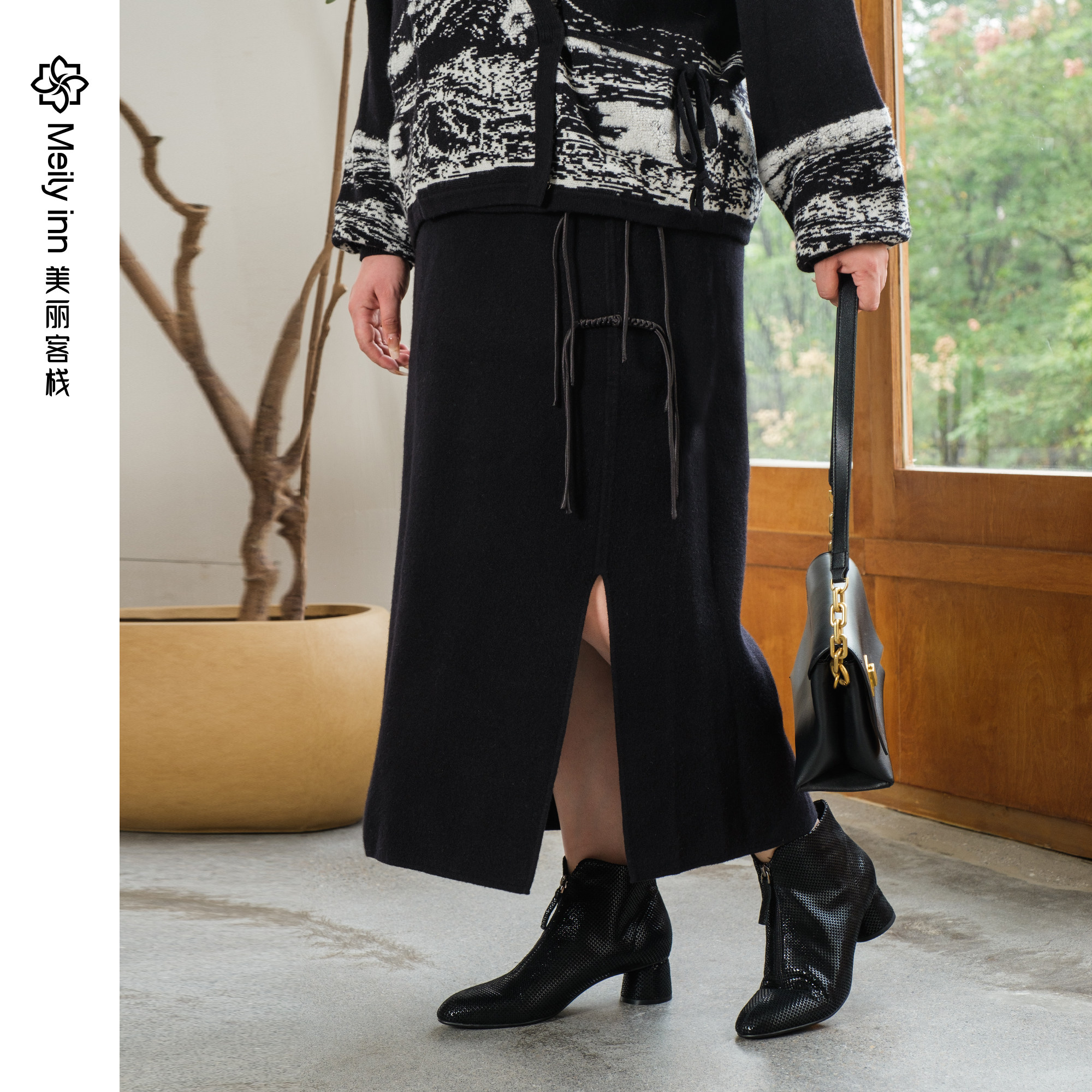 美丽客栈新款针织长裙