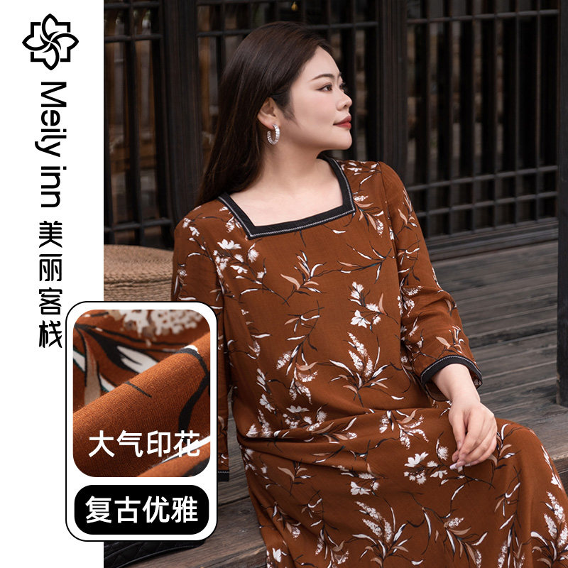 春季新中式复古连衣裙
