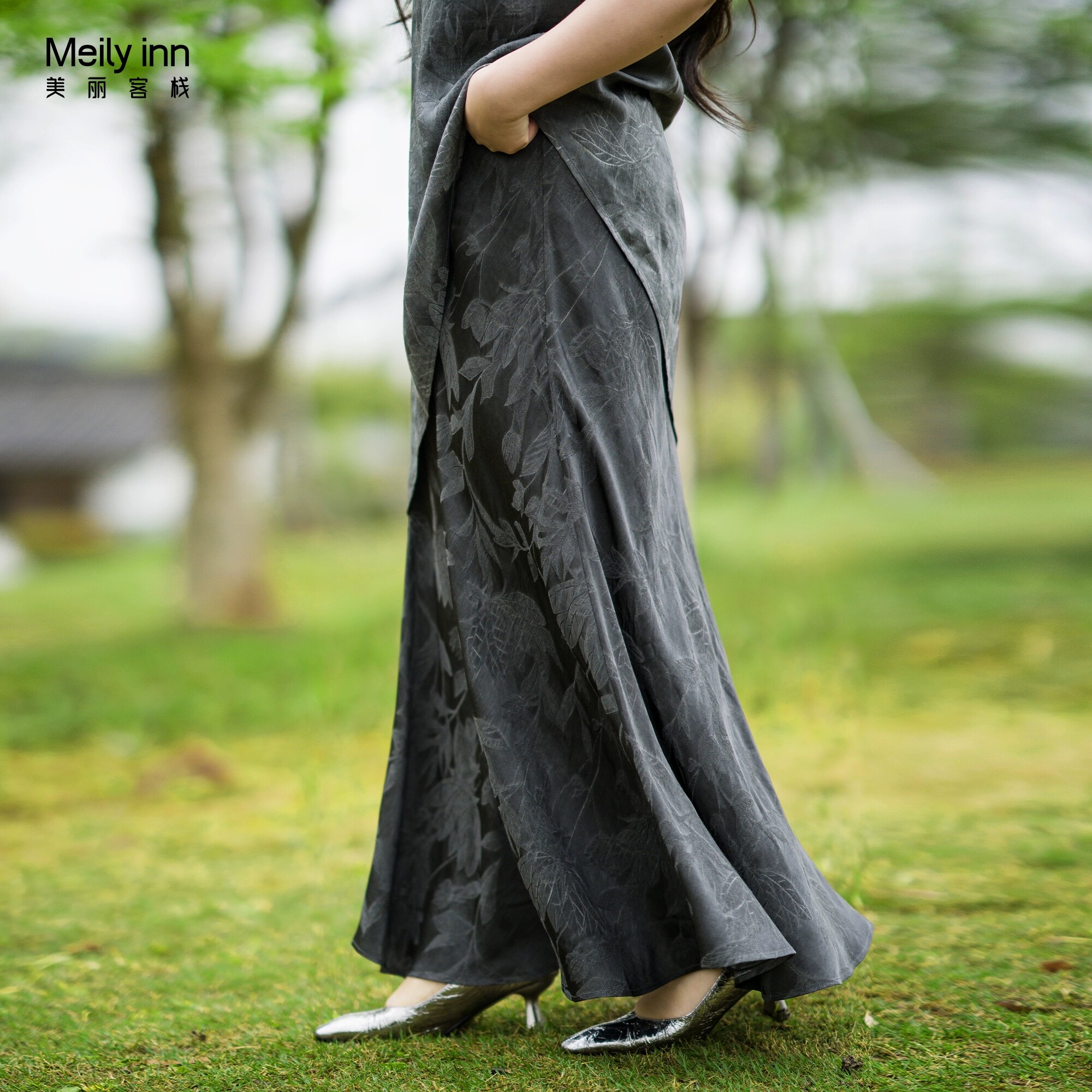 美丽客栈原创高端大码女装胖mm200斤加肥加大鱼尾包臀半身裙加长