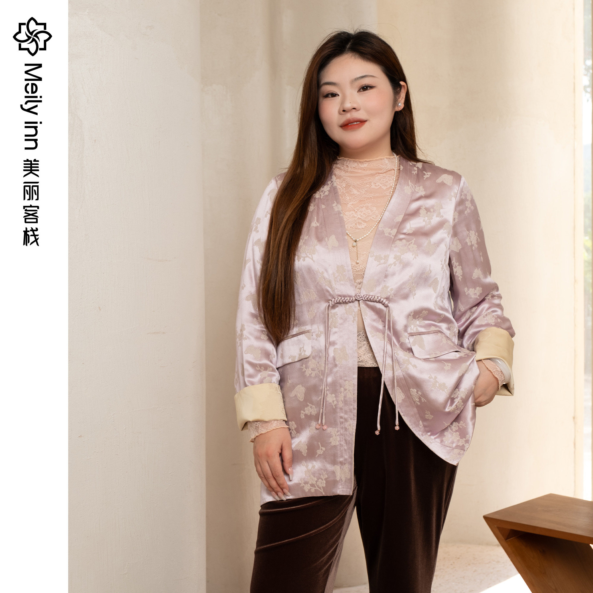 美丽客栈高级感新中式设计外套女中国风秋国风新中国风新中式外套