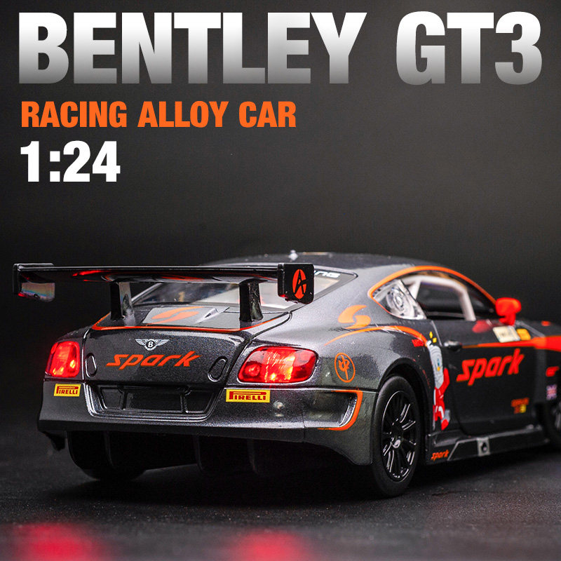 宾利欧陆GT房车赛车合金车模男孩玩具车礼物收藏摆件仿真汽车模型