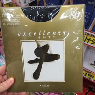 日本kanebo嘉娜宝连裤袜80D美腿保暖压力发热袜子打底秋冬丝袜女