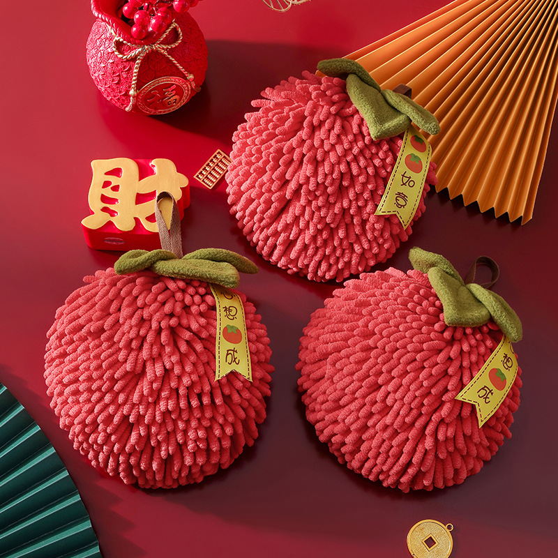 可丽雪尼尔柿柿如意擦手吸水