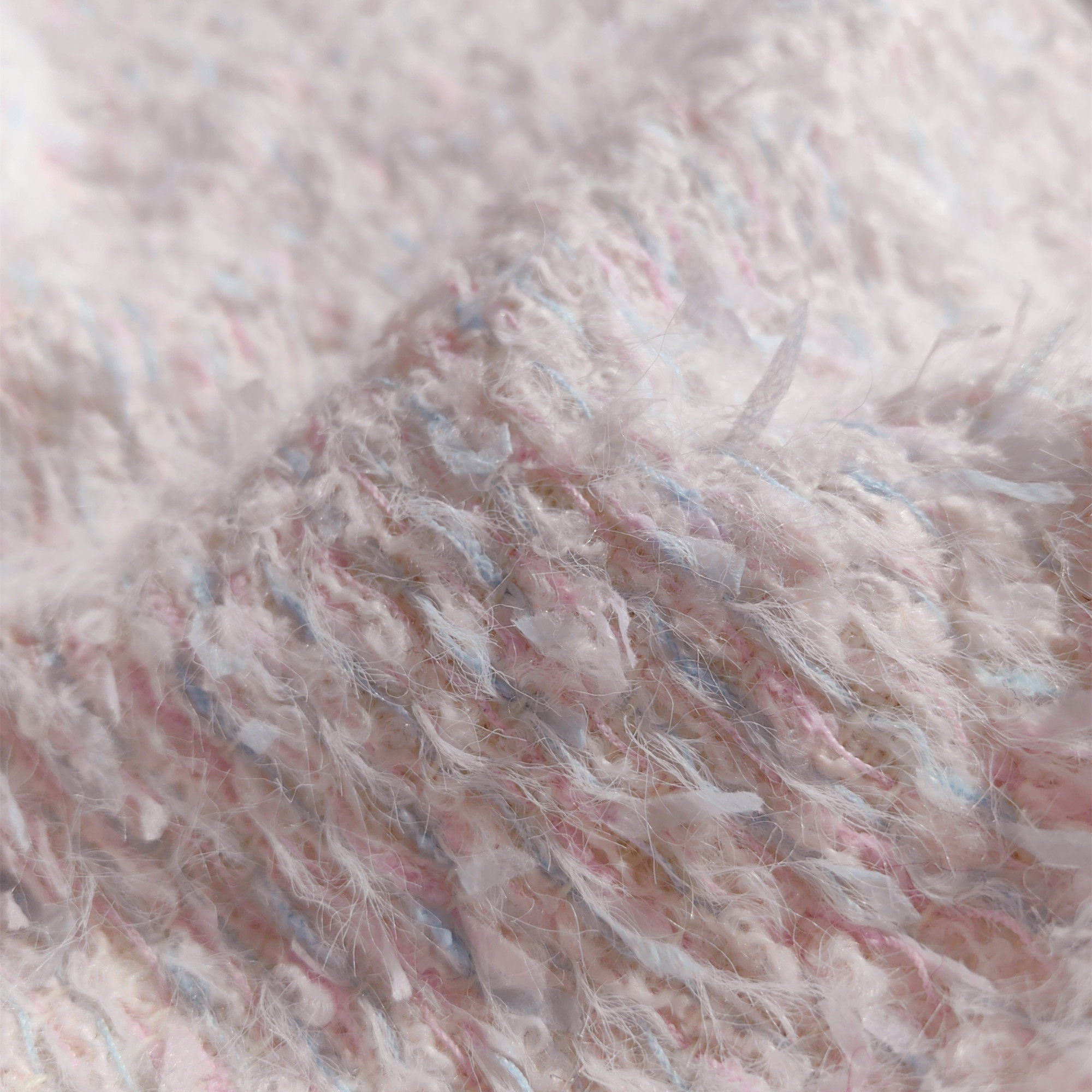 欧洲进口重磅糖果色羊毛海带结粗花呢面料 小香布料