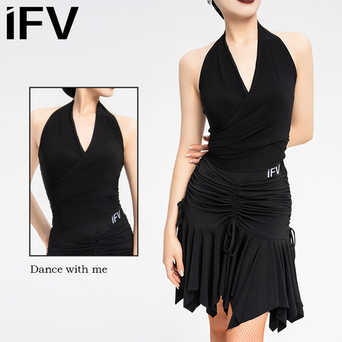 IFV拉丁舞上衣一片式裹胸
