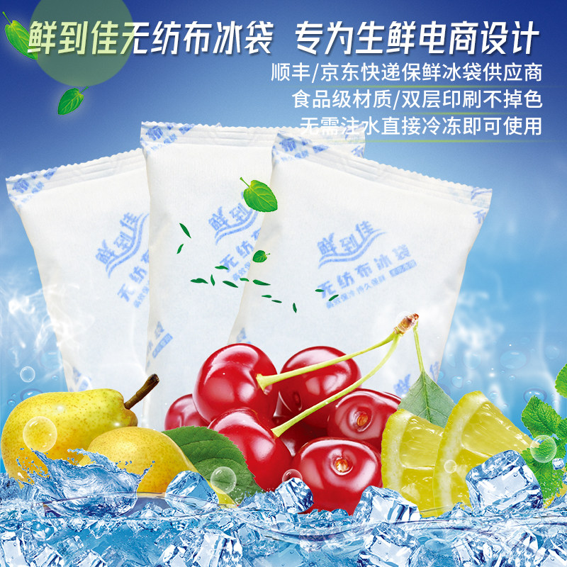 鲜到佳无纺布冰袋生鲜食品快递专用运动冷敷物理降温反复使用冰包