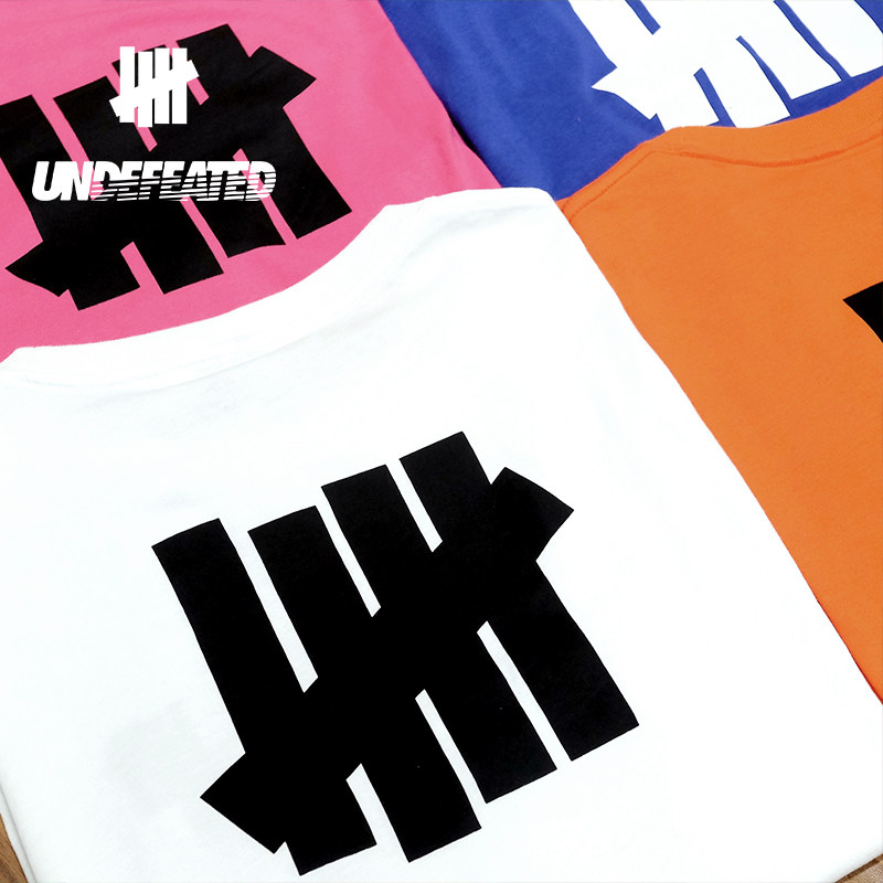 现货 美国Undefeated 五条杠经典情侣短袖T恤小标UND潮流嘻哈街头