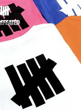 现货 美国Undefeated 五条杠经典情侣短袖T恤小标UND潮流嘻哈街头