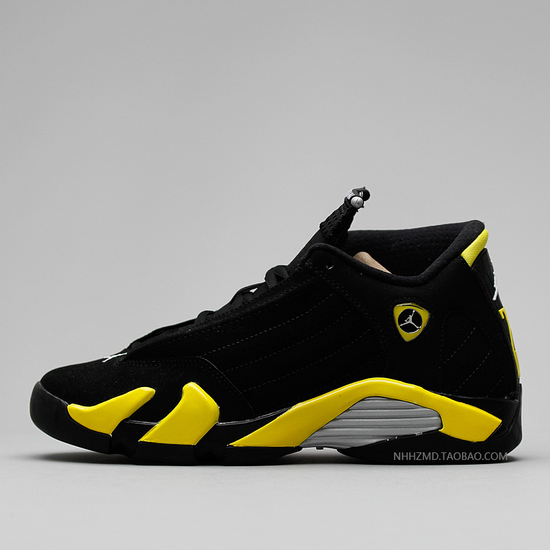 牛哄哄  Air Jordan 14 GS AJ14 女鞋 黑黄雷神篮球鞋 487524-070 运动鞋new 篮球鞋 原图主图