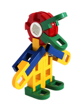 进口lasy积木 乐宝玩具拼插萌萌帝企鹅12组件 源自德国