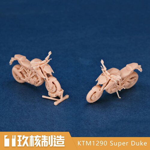 玖核制造 1/64KTM1290 Super Duke R摩托超级公爵白模机车