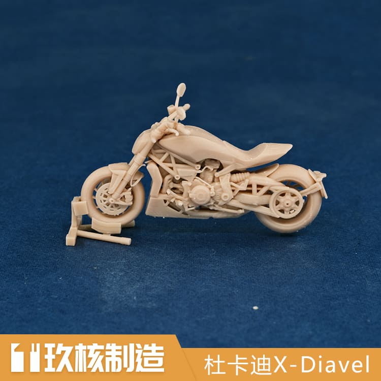 玖核制造 1/64杜卡迪X-Diavel摩托大魔鬼大排量机车摩托