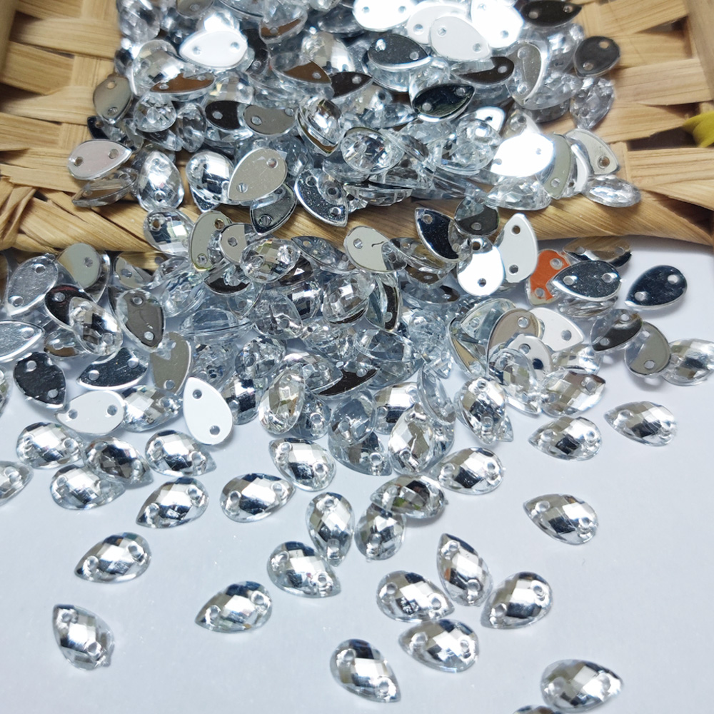 舞服水滴台湾亚克力手缝钻 DIY材料服饰配件 演出服婚纱钻异形钻