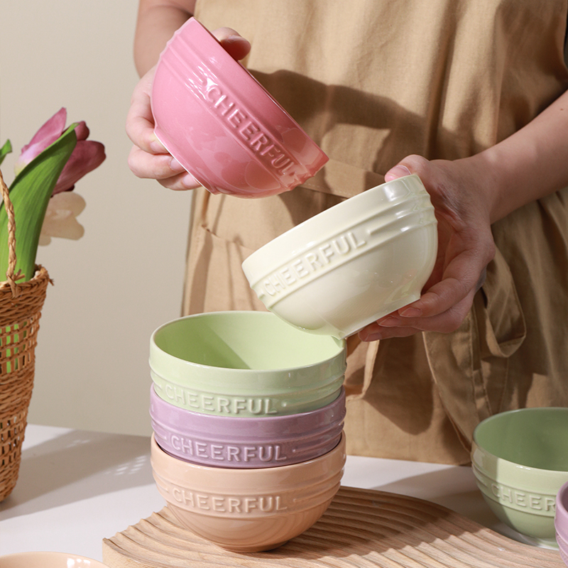 创意简约奶油风ins风米饭碗