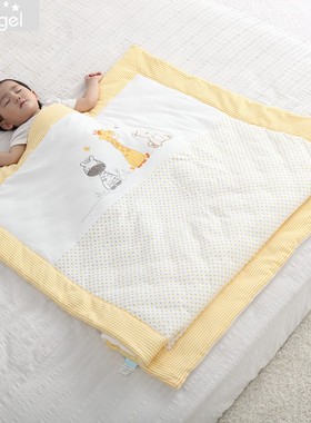 德国外贸订单婴儿被子秋冬季夹棉新生宝宝盖被儿童幼儿园被子换标