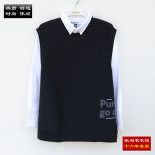 包邮 男马甲套头衫 秋季 针织马夹宽松百搭8822103M007 班尼路新款