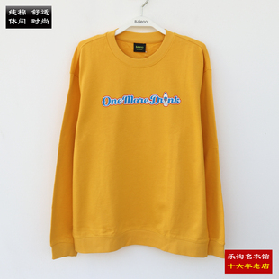 包邮 外套 纯棉圆领秋季 8722303M045 班尼路套头印花卫衣男士