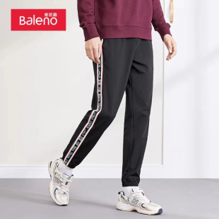 新款 班尼路秋季 男裤 印字边条运动束脚裤 88009020 九分休闲裤 包邮