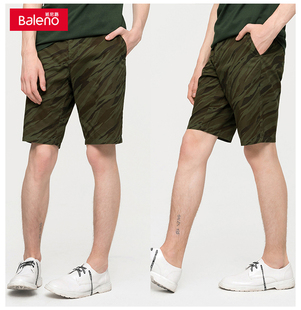 短裤 班尼路男士 春夏迷彩裤 棉质沙滩裤 直筒休闲裤 青年五分裤 包邮