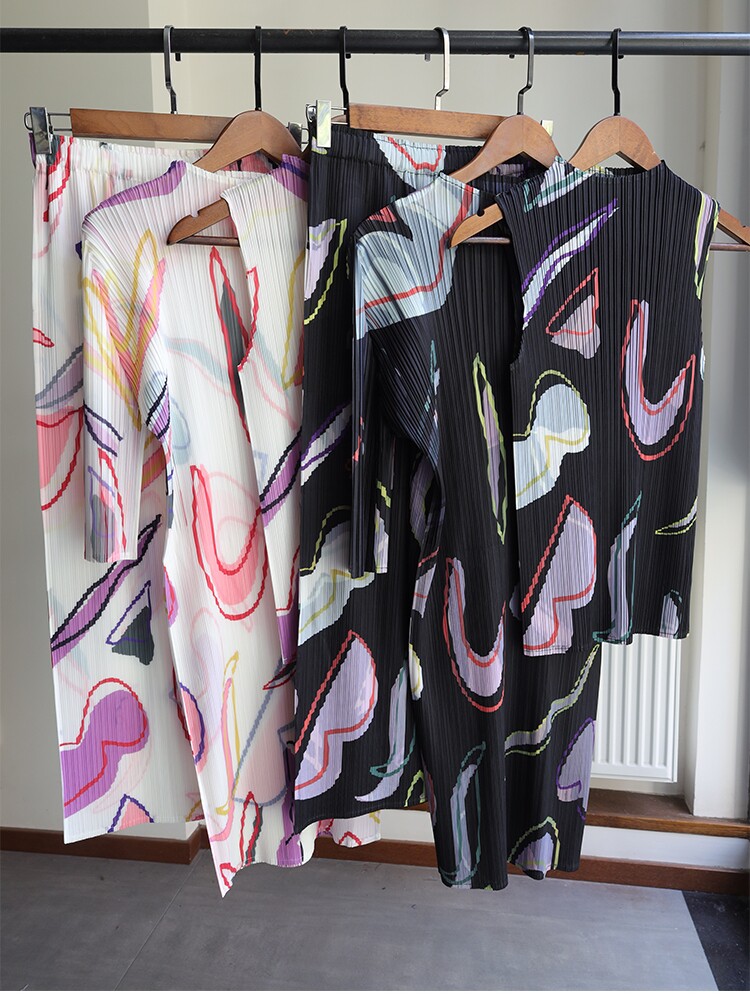 日本进口东丽面料主线压褶之葫芦系列上衣半裙连衣裙