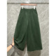 宽松垂感松紧腰休闲高腰长裤 深圳南油桑蚕丝加厚哪吒裤 直筒裤 女