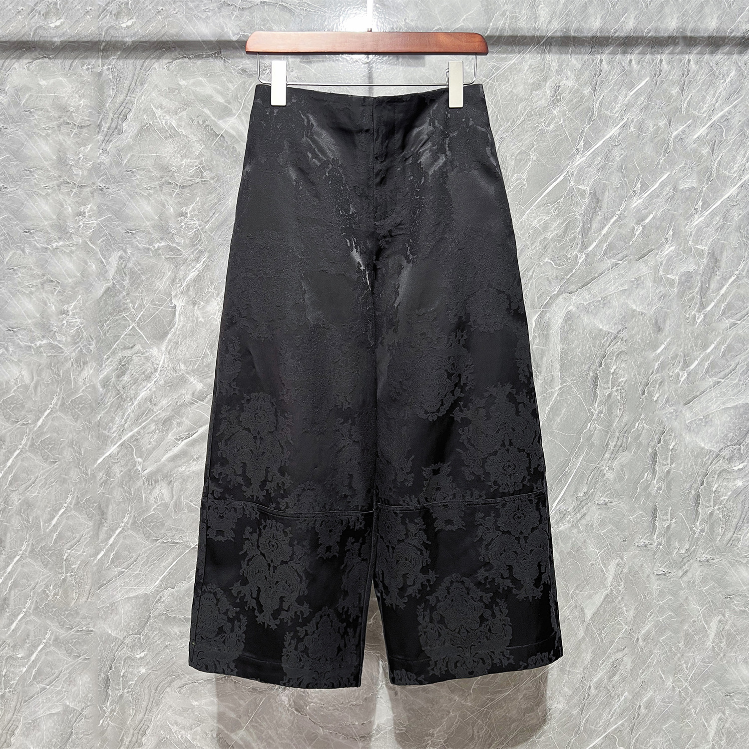 秋款复古高腰新国风提花九分花苞裤高级感百搭时尚高端牛货阔腿裤,女装/女士精品,休闲裤,淘宝优惠券,粉丝福利购,淘宝优惠卷