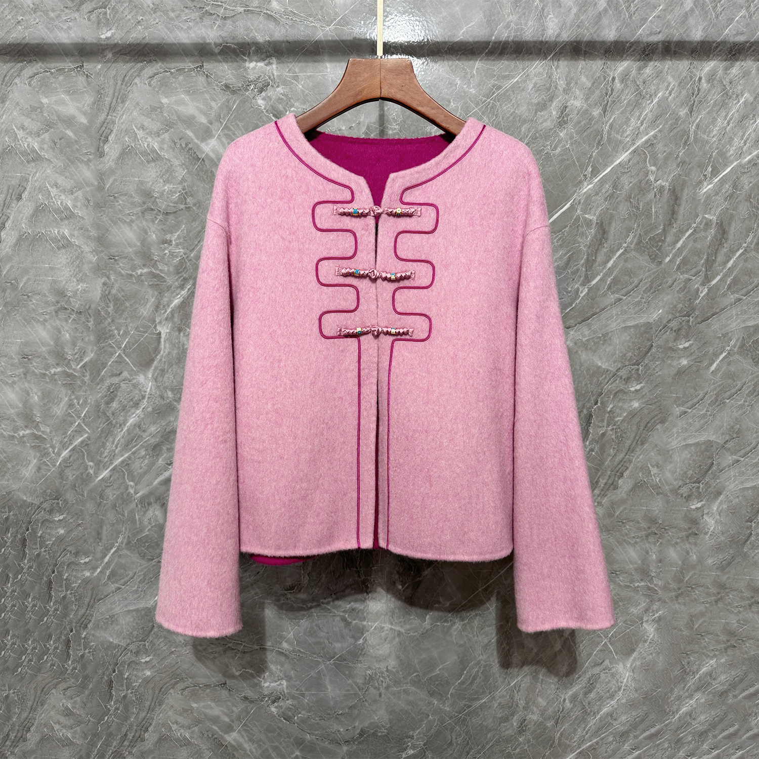 设计感新中式盘扣外套改良唐装女