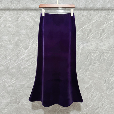 南油高级感半身裙女秋冬加绒加厚