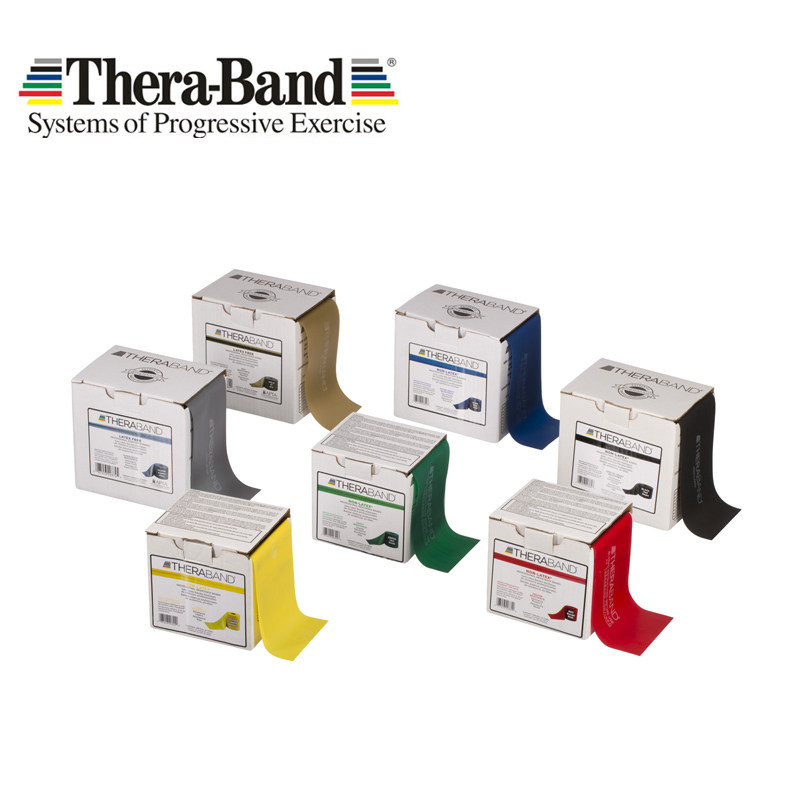 盒装美国赛乐Thera-Band弹力带康复训练带全身阻力锻炼健身拉力带