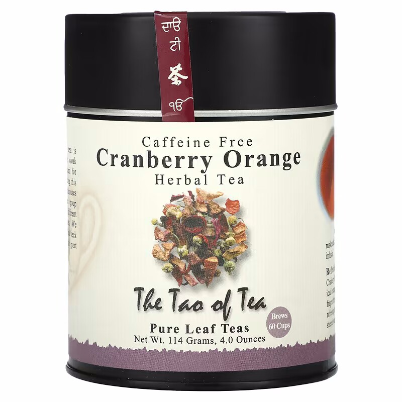 美国代购茶叶礼品The Tao of Tea蔓越莓橙皮薰衣草花薄荷罐装散茶
