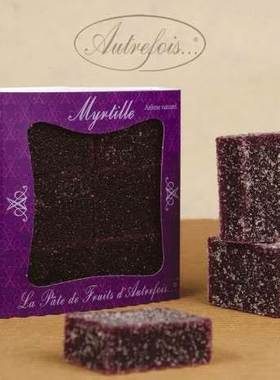 法国进口零食Autrefois黑加仑百香果草莓果酱软糖普罗旺斯特产85g