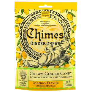 零食糖果 Chimes Ginger 100g 美国进口 原味软姜糖 天然丝滑耐嚼