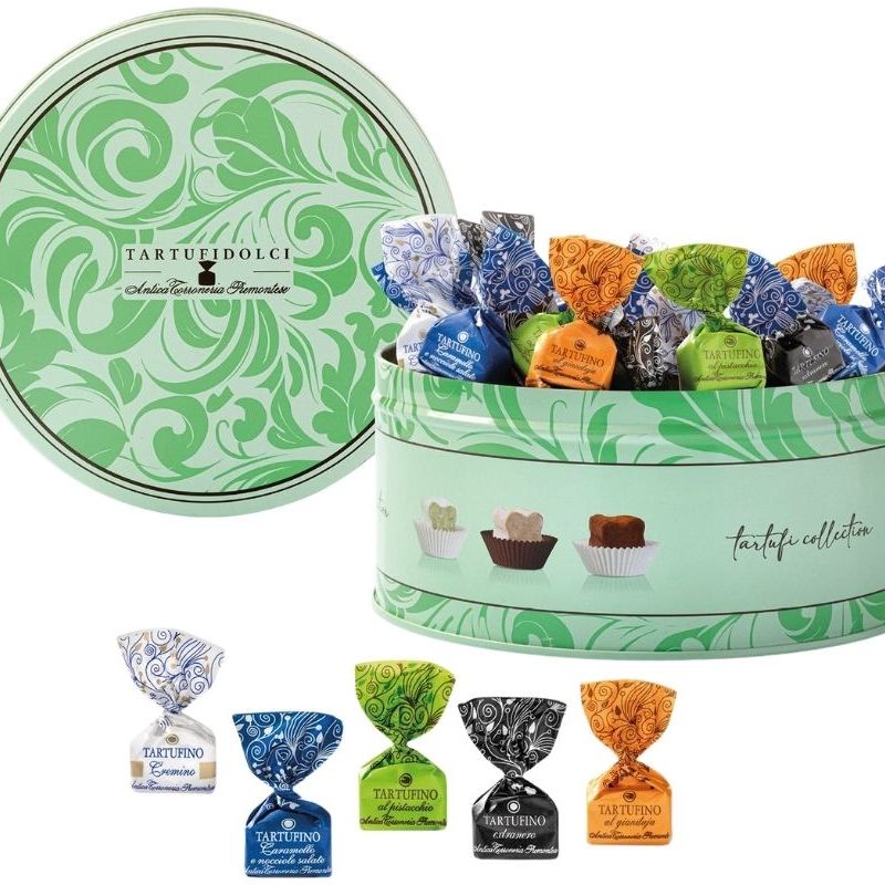 意大利进口零食品Tartufo Dolce榛子夹心 混装黑白松露巧克力礼盒