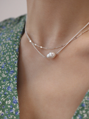 新品原创手工超仙简约巴洛克珍珠