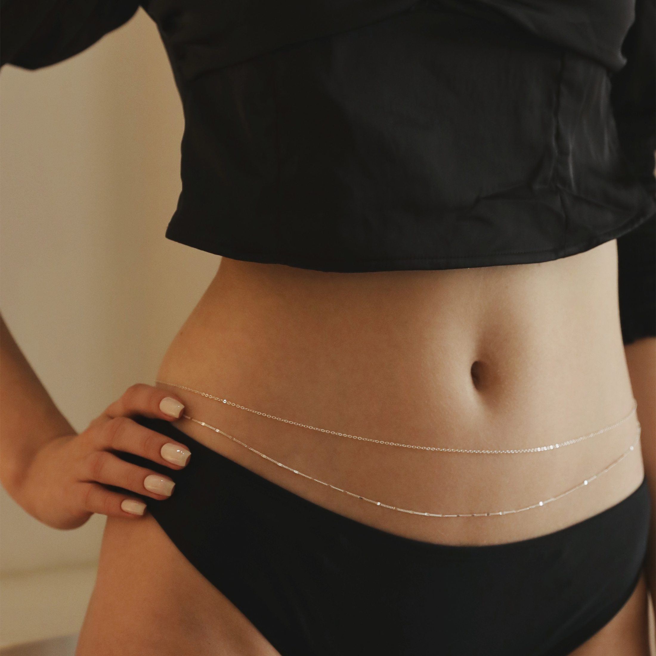 原创手工定制纯银高级感比基尼