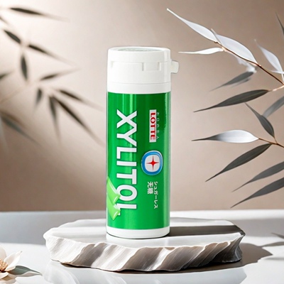 乐天进口薄荷木糖醇无糖口香糖