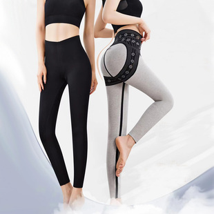 典雅神韵保暖裤女高弹无痕羊毛塑型裤磨毛中厚显瘦外穿打底裤3837