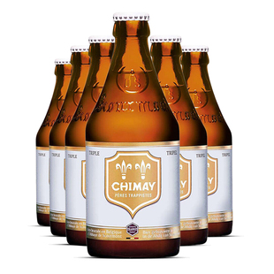 修道院精酿啤酒 比利时原装进口啤酒 智美白帽啤酒330ml*6瓶尝鲜