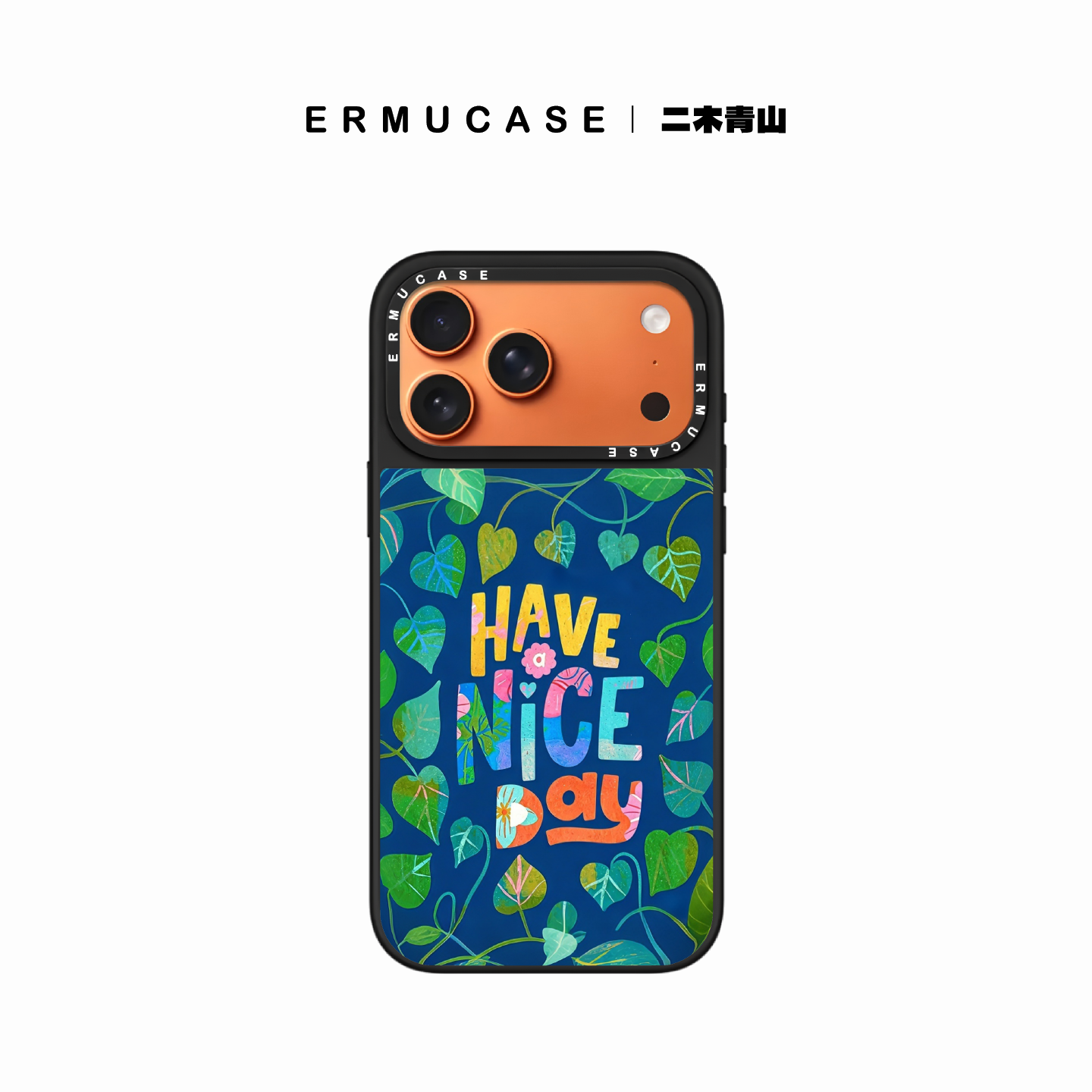 (15～17 Series)ERMUCASE 藤蔓花园 适用于苹果iPhone17ProMax/17Pro/16ProMax/16Pro/15Pro黑框磁吸手机壳